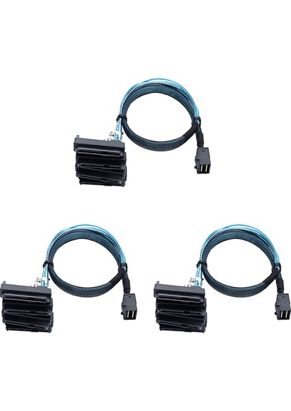 3x Mini Sas SFF-8643 Ila 4X29PIN SFF-8482 Sabit Disk Sunucu Kablosu 3.33TF/1M (Yurt Dışından)