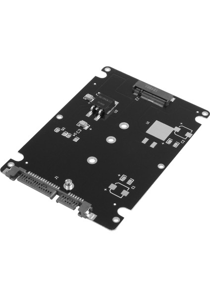 Siyah B + M Anahtar Soketi 2 M.2 Ngff (Sata) SSD - 2.5 Sata Adaptör Kartı (Yurt Dışından)