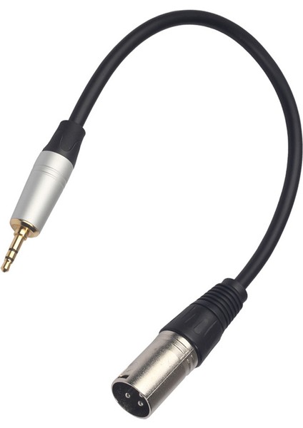 2pc 3.5mm Stereo Jack Fiş Ses Kablosu 3 Pin Xlr Erkek Mikrofon Ses Kablosu Kablosu Adaptörü 0.3m (Yurt Dışından) fırsatları