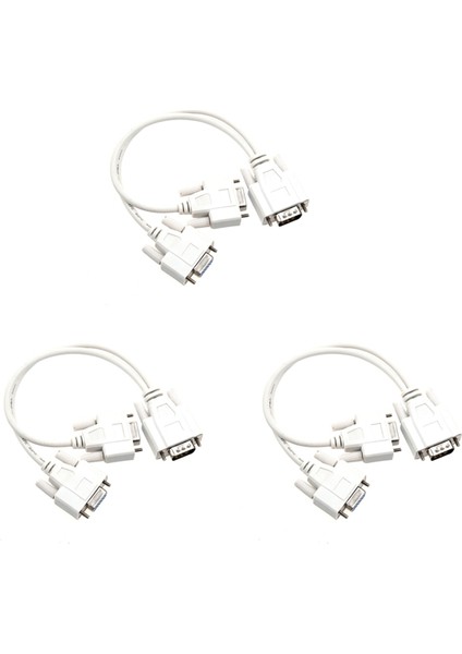 VGA Video Için 3x Yeni 1 Pc Ila 2 Monitör Ayrıcalık Kablosu (Yurt Dışından)