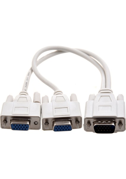 VGA Video Için 3x Yeni 1 Pc Ila 2 Monitör Ayrıcalık Kablosu (Yurt Dışından) modelleri