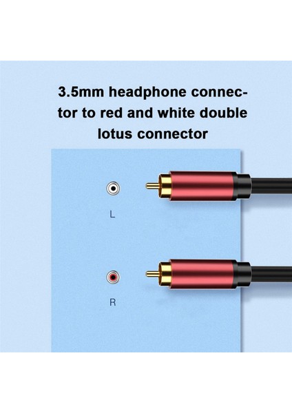 2x Rca Lotus Kablosu Subwoofer Kablo Av Lotus Kafa Ses Kablosu Projeksiyon DVD Tv Kablosu Rca - Rca 5m/16.4ft (Yurt Dışından) modelleri