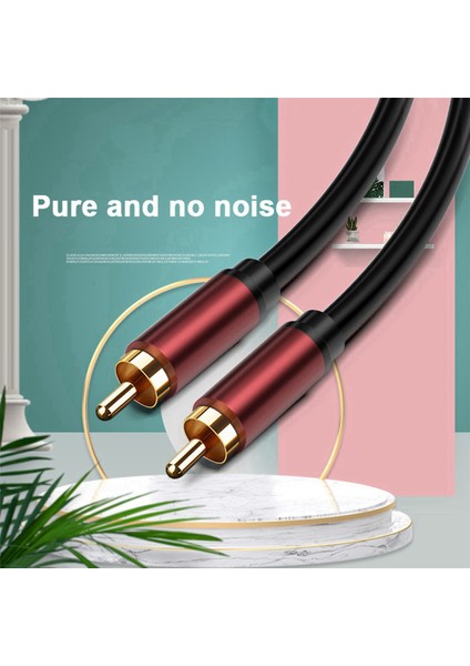 2x Rca Lotus Kablosu Subwoofer Kablo Av Lotus Kafa Ses Kablosu Projeksiyon DVD Tv Kablosu Rca - Rca 5m/16.4ft (Yurt Dışından) fırsatları