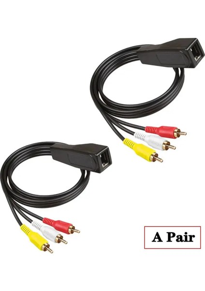 305 Metre Ses ve Video Kablosu Uzatmak Için RJ45 Dişi - 3rca RJ45 Ila 3 Lotus Çiçeği Genişletici ve Ağ Kablosu ile (Yurt Dışından) fırsatları