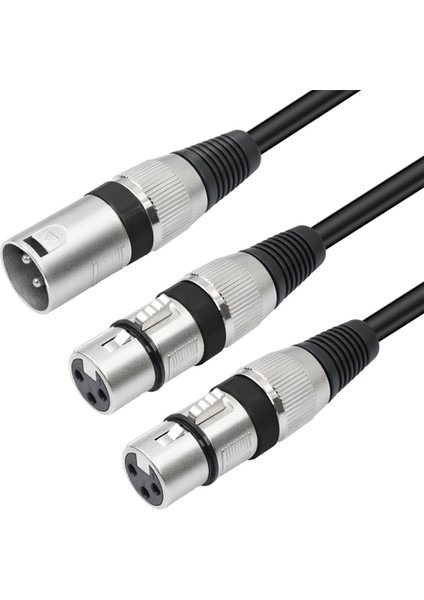 5 Paket 1.6ft Xlr Dişi Ila Çift Xlr Erkek Y Ayırıcı Kablosu, Xlr Splitter 1 Dişi Ila 2 Erkek Mikrofon Mikser Için (Yurt Dışından) modelleri