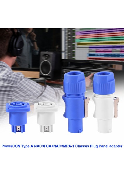 20SET Powercon Tip A NAC3FCA+NAC3MPA-1 Şasi Fiş Paneli Adaptörü (Yurt Dışından) indirimleri