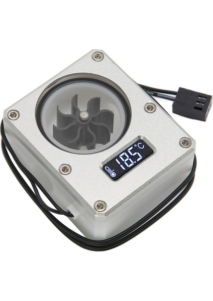 Pc Su Soğutma Akışı Ölçer Göstergesi 12V Küçük 3pin Arayüz G1/4 Iplik Pom Pas Geçirmez Bilgisayar Akış Ölçer Gümüş (Yurt Dışından) indirimleri