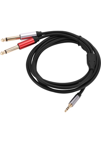 3,5 mm - Çift 6,5 mm Adaptör Jakı Ses Kablosu 3.5 Ila 6.5 Aux Kordon 3.5 Gitar Mikser Amplifikatör Bas Için Jack Splitter (Yurt Dışından) fiyatları