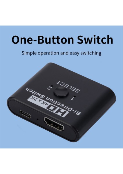 4K x 2k HDMI Uyumlu Anahtar Iki Yönlü 2 Bağlantı Noktaları Dizüstü Bilgisayar Için HDMI Ayırıcı Anahtarı Xbox Ps3/4 Tv Kutusu Adaptörü (B) (Yurt Dışından) fırsatları