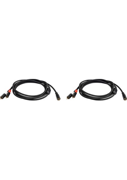 2x Rca Y Adaptör Kablosu Subwoofer Y Kablo 1x Rca Ila 2x Rac Ses Kablosu 1 Rca Ila 2 Rca Güç Amplifikatörü Ses Kablosu, 5 Metre (Yurt Dışından)