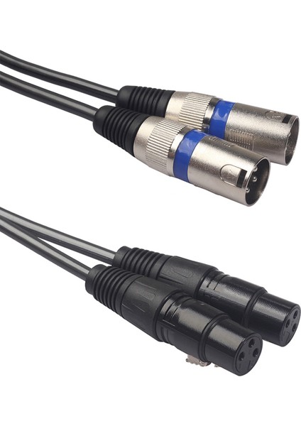 1.5m Çift Rca Erkek - Xlr Erkek Kablosu 2 Xlr - 2 Rca Fiş Adaptörü Hıfı Kablosu ve Çift Kadın Xlr - Rca Kablosu (Yurt Dışından) fiyatları