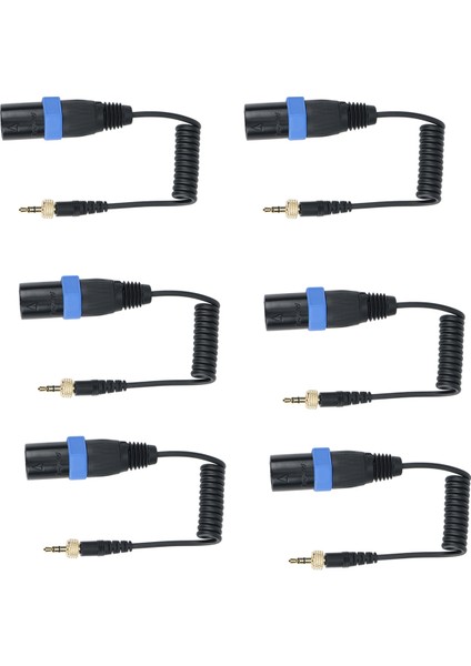 Kablosuz Alıcılar Için 6x Saramonic Locking Tip 3.5mm Ila 3.5mm Trs - Xlr Erkek Mikrofon Çıkışı Evrensel Ses Kablosu (Yurt Dışından)