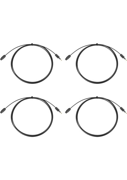 4 Pcs 2m Mını 3,5 mm Fiş Dijital Optik Kablo Spdıf Optik Fiber Hattı (Yurt Dışından)