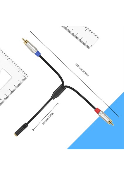 3,5mm - 2rca Ses Kablosu Kadın - Erkek Y 2rca Sonratıcı Telefon Için 3.5mm Adaptör Ev Sineması Amplifikatörleri Hoparlör Stereo (Yurt Dışından) fırsatları