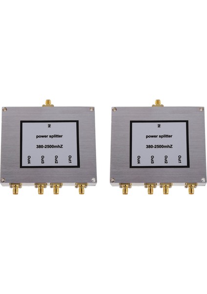 2x 4 Yolcu Sma Güç Ayrıştırıcı 380MHZ-2500MHZ, Sma Dişi Güç Bölücü Sinyal Kablosu Ayırıcı Dişi Bölücü (Yurt Dışından)
