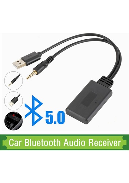 Araba Kablosuz Bluetooth Modül Müzik Tüm Modeller Jierui-Bt 5908 Yardımcı Adaptör Için Alıcı Aux E92 (Yurt Dışından)