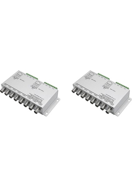 Tvı Cvı Ahd Kameralar Için 2x Pasif Video Balun Bükülmüş Çiftler Aracılığıyla Cctv Utp Video Balun 8ch Alıcı -Verici Bnc - Utp RJ45 (Yurt Dışından)
