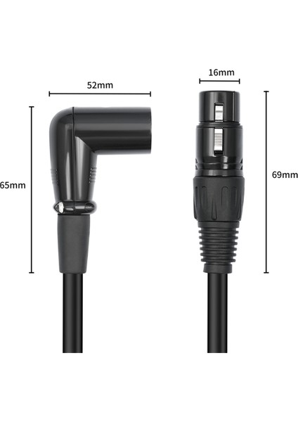 3 Pin Xlr Sağ Açılı Erkek - Kadın Fiş Mikrofon Mikrofon Ses Kablosu Kablosu Müzik Aletleri Aksesuarları (Yurt Dışından) indirimleri