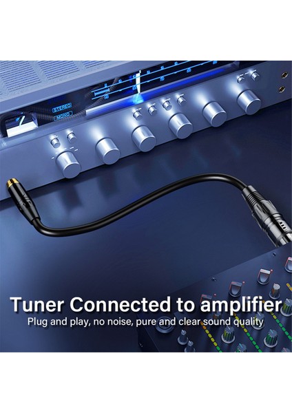 Xlr Dişi - Rca Erkek Kablosu, Altın Kaplama Konektör Kablosu, Koaksiyel Kalkan Xlr Mikrofon Ses Kablosu Adaptörü 16.4ft (Yurt Dışından) indirimleri