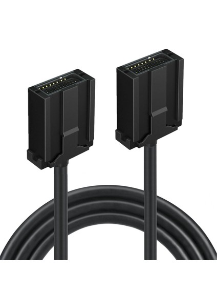 1.5m HDMI Uyumlu E Tipi Erkekten Erkek Araba Hdtv Ses ve Video Iletim Kablosu Için Kilit Uzatma Kablosu (Yurt Dışından)