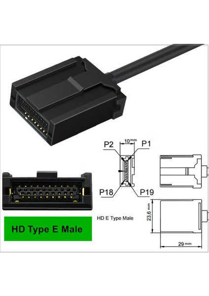 1.5m HDMI Uyumlu E Tipi Erkekten Erkek Araba Hdtv Ses ve Video Iletim Kablosu Için Kilit Uzatma Kablosu (Yurt Dışından) fırsatları