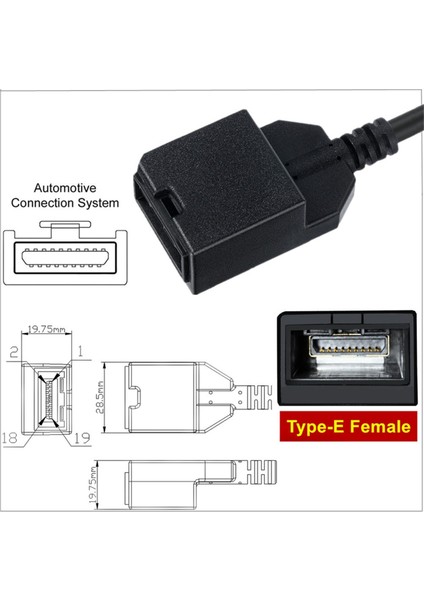 1.5m HDMI Uyumlu E Tipi Erkekten Erkek Araba Hdtv Ses ve Video Iletim Kablosu Için Kilit Uzatma Kablosu (Yurt Dışından) indirimleri