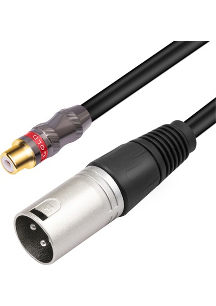 30CM Rca Dişi - 3pin Xlr Erkek Dönüştürücü Kablosu Korumalı Dönüştürücü Ses Adaptörü Yama Kablosu (Yurt Dışından) modelleri