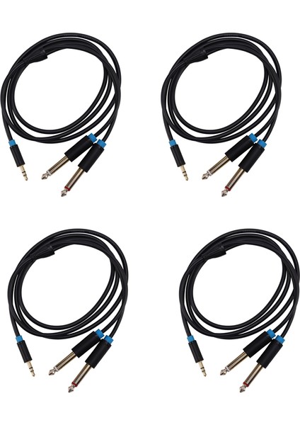 4x Vention Jack 3.5mm Ila 6.35 Mikser Amplifikatör Hoparlör Için Ses Kablosu Altın Kaplama 6.5mm 3.5 Jack Erkek Ayırtıcı (Yurt Dışından)