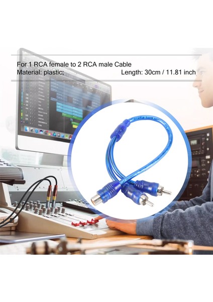 1 Rca Dişi Için 2 Rca Erkek Adaptör Ayırıcı Kablosu Için 3 Adet Ses Bağlantısı (Yurt Dışından) indirimleri