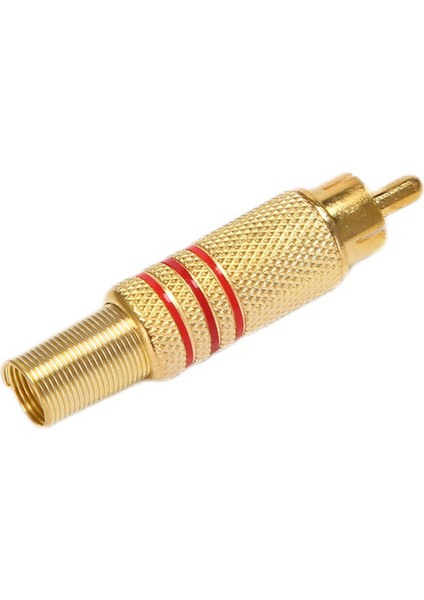 50PCS Altın Tonu Erkek Rca Fiş Ses Konnektörü Metal Yay Adaptörü (Yurt Dışından) fiyatları
