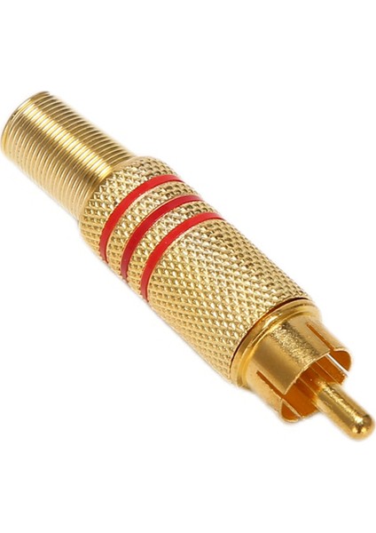 50PCS Altın Tonu Erkek Rca Fiş Ses Konnektörü Metal Yay Adaptörü (Yurt Dışından) modelleri