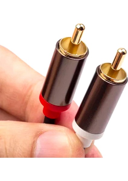 4x 2rca-2 Rca Erkek-Erkek Ses Kablosu Altın Kaplama Rca Ses Kablosu Ev Sineması DVD Tv CD Amplifikatör Ses Kutusu (Yurt Dışından) fırsatları