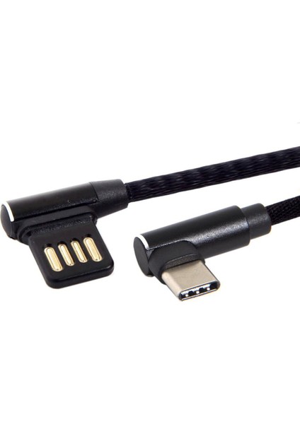 3x Usb-C 3.1 Tip-C Ila Sol Açılı 90 Derece USB 2.0 Veri Kablosu, Tablet ve Telefon Için Kollu Veri Kablosu 15CM (Yurt Dışından) modelleri