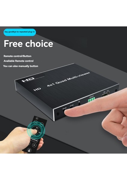 Hd 1080P Anahtar 4, Pc Abd Fişi Için Uzaktan Kumandalı HDMI Uyumlu Ayırıcı ile 1 Arada 1 Çıkışlı Video Distribütör Ayırıcı (Yurt Dışından) fiyatları