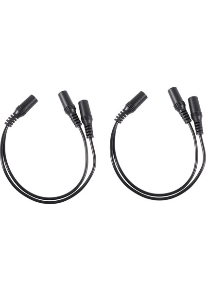 2pcs 28CM 3,5mm Dişi Ila Çift Jack Dişi Y Splitter Stereo Ses Kablosu Siyah (Yurt Dışından)