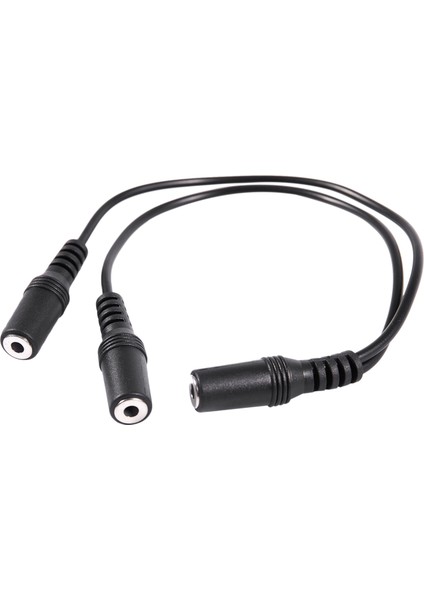 2pcs 28CM 3,5mm Dişi Ila Çift Jack Dişi Y Splitter Stereo Ses Kablosu Siyah (Yurt Dışından) fırsatları