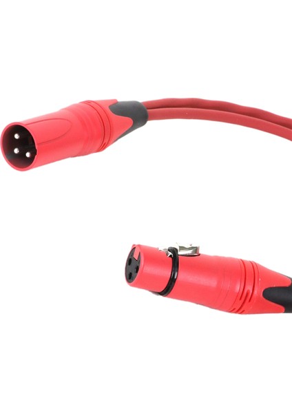 0.5m Kırmızı 3pin Xlr 1 Erkek Ila 2 Dişi Ses Uzantısı Kablosu Mikrofon Y Ayırıcı Ses Kordon Hattı Mikser Mikrofonu Için (Yurt Dışından) modelleri