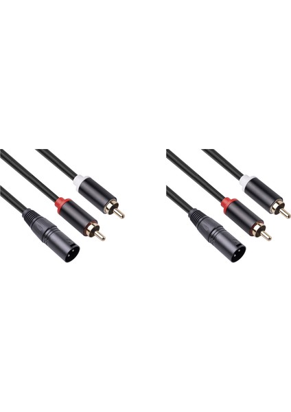 2x Xlr&#39;den Çift Rca Ses Kablosu A1 Xlr Erkek 3 Pin To Dual Rca Erkek Fiş Stereo Ses Kablosu 1m (Yurt Dışından) modelleri