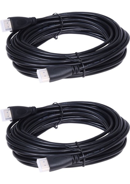 LCD Plazma Tv Için 2x Kablolu 10M Hdmı-Hdmı Kablo Kue 10 Metre (Yurt Dışından)