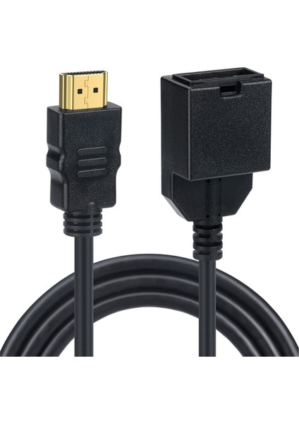 1.5m 4K HDMI Uyumlu 1.4 Type-E Dişi Araba Ses ve Video Iletimi Için Erkek Video Ses Kablosu Yazmak Için (Yurt Dışından)