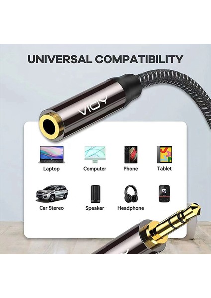Vioy 3.5mm Aux Stereo Kablo Erkek - Kulaklık Için Kadın Kulaklık Uzatma Kabloları Akıllı Telefon Tablet Medya Oynatıcı Vb 5m (Yurt Dışından) indirimleri