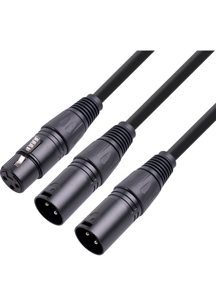 2x Xlr Ayırıcı Kablosu, 3 Pin Xlr Dişi - Çift Xlr Erkek Yama Y Kablo Dengeli Mikrofon Ayırıcı Kablosu 50CM (Yurt Dışından) fiyatları