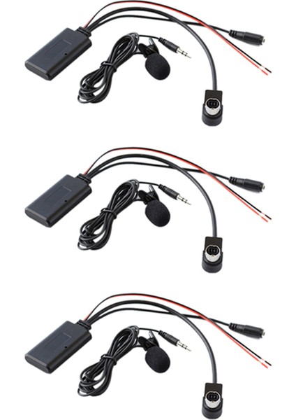 3x Araç Bluetooth Aux Adaptörü Kablosuz Ses Telefon Çağrı Alpin KCA-121B Aı-Net CDA-9857 CDA-9886 (Yurt Dışından)