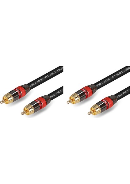 4x Fsu Dijital Audio Rca Kablo Premium Stereo Rca - Rca Koaksiyel Spdıf Kablo Erkek Hoparlör Hıfı Subwoofer Kablosu Av 0.5m (Yurt Dışından) fırsatları