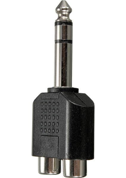 6pcs 6.35MM 1/4 Inç Erkek Stereo Ila 2 Çift Rca Dişi Y Splitter Ses Adaptör Dönüştürücü (Yurt Dışından) indirimleri