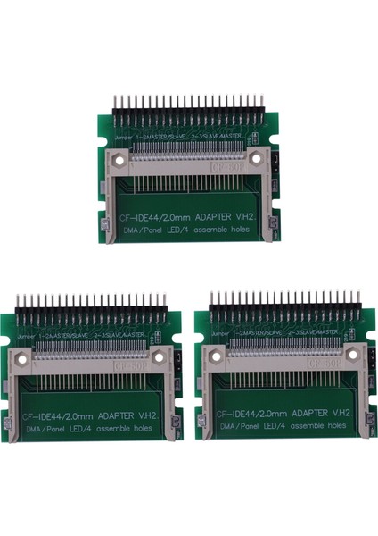 3x Ide 44 Pin Erkek - Cf Kompakt Flaş Erkek Adaptör Konnektörü (Yurt Dışından)