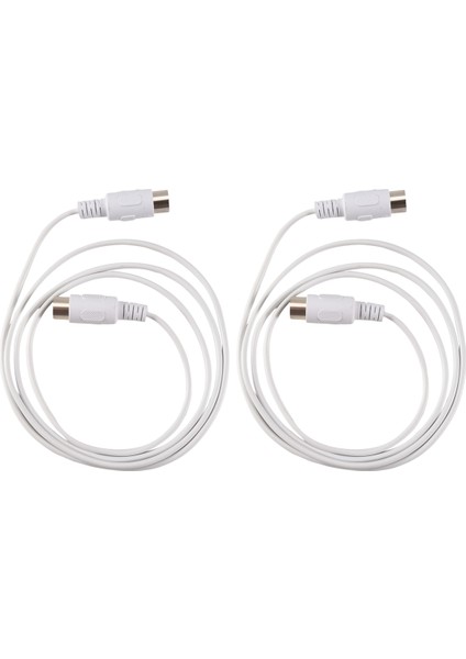 2pcs Midi Uzatma Kablosu 5 Pin Erkek 5 Pin Erkek Elektrikli Piyano Klavye Alet Pc Kablosu, 1.5m (Yurt Dışından)