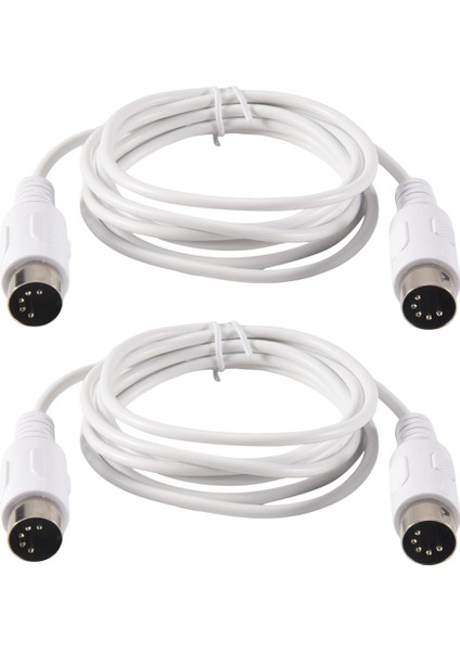 2pcs Midi Uzatma Kablosu 5 Pin Erkek 5 Pin Erkek Elektrikli Piyano Klavye Alet Pc Kablosu, 1.5m (Yurt Dışından) fiyatları