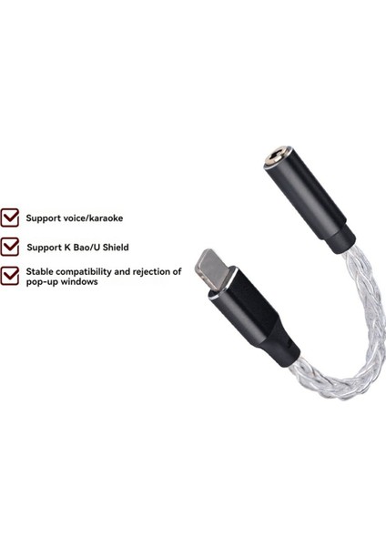 Apple Arayüzü Için Dac 3,5 mm Ses Adaptör Kablosu Hıfı Kulaklık Amplifikatörü iPhone B Için Ses Kod Çözücü (Yurt Dışından) fiyatları