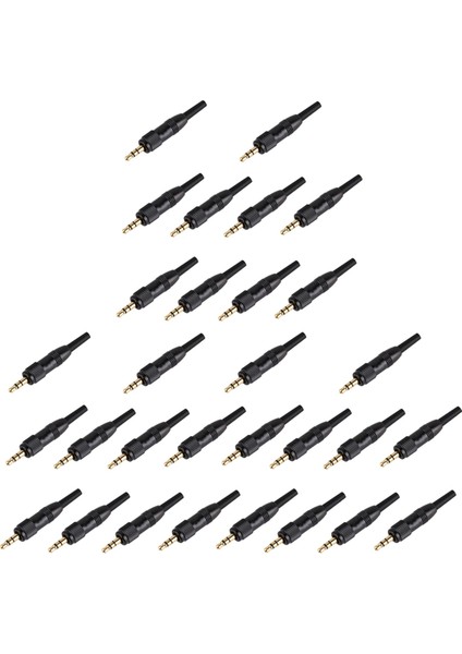 Sony Nady AUDIO2000S Mikrofon Yedek Fiş Adaptörü Için 30PCS 3,5mm Stereo Vidalı Kilitleme Ses Kilit Konnektörü Sennheiser Için (Yurt Dışından)